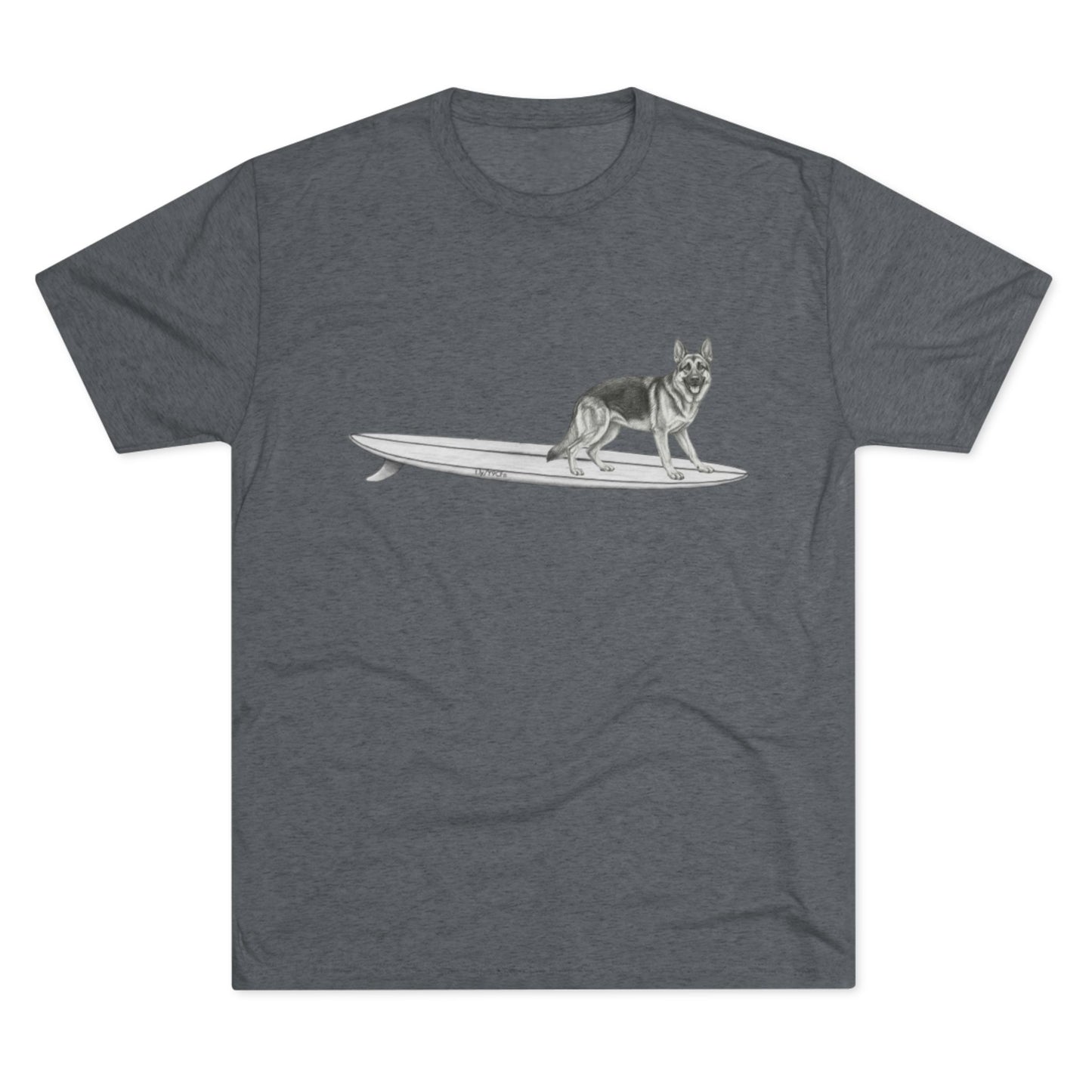 German Shepherd - Addie | Hang Twenty Surf Dog T-Shirt