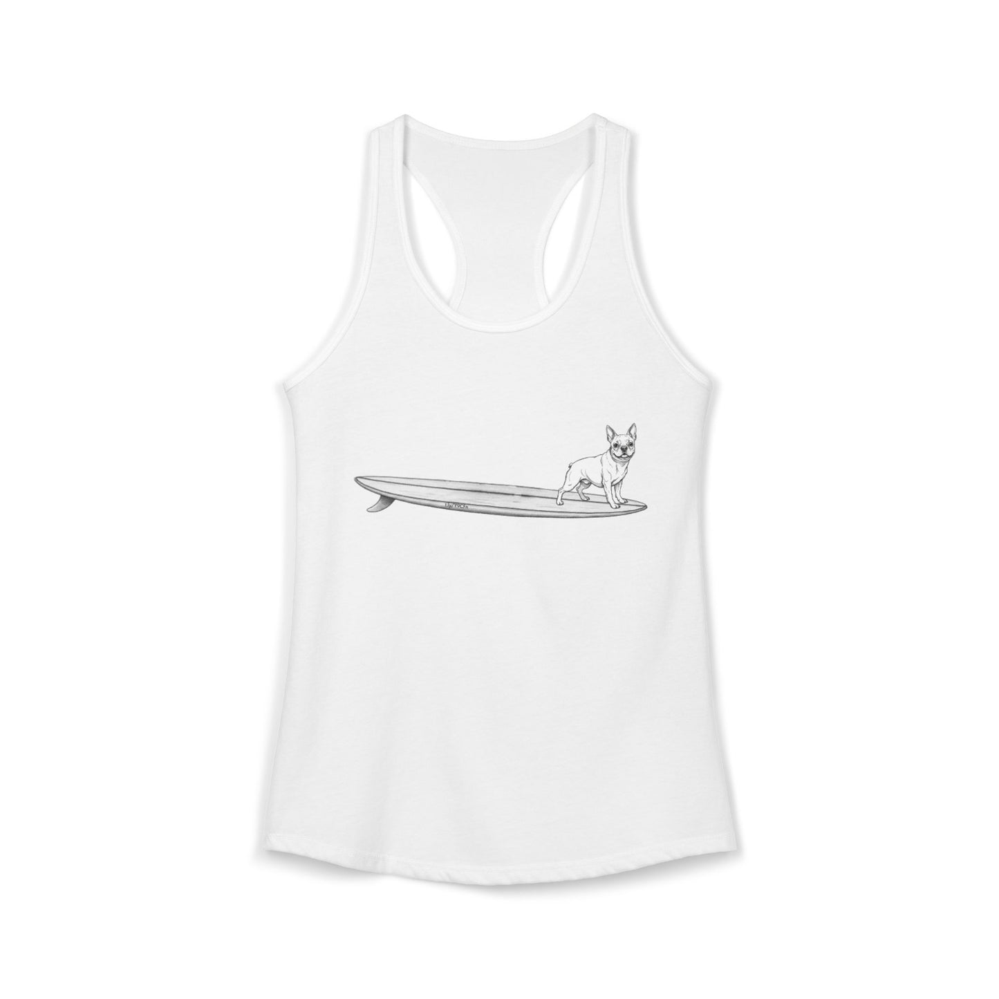 French Bulldog - Lily | Hang Twenty Surf Dog Racerback Tank