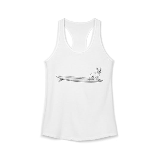 French Bulldog - Lily | Hang Twenty Surf Dog Racerback Tank