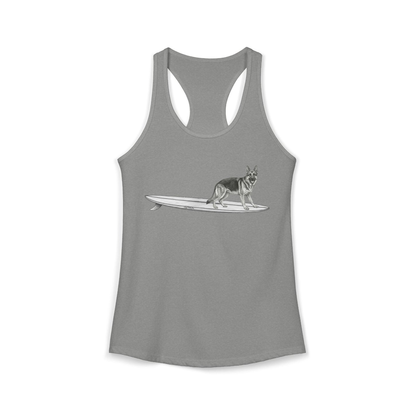 German Shepherd - Addie | Hang Twenty Surf Dog Racerback Tank