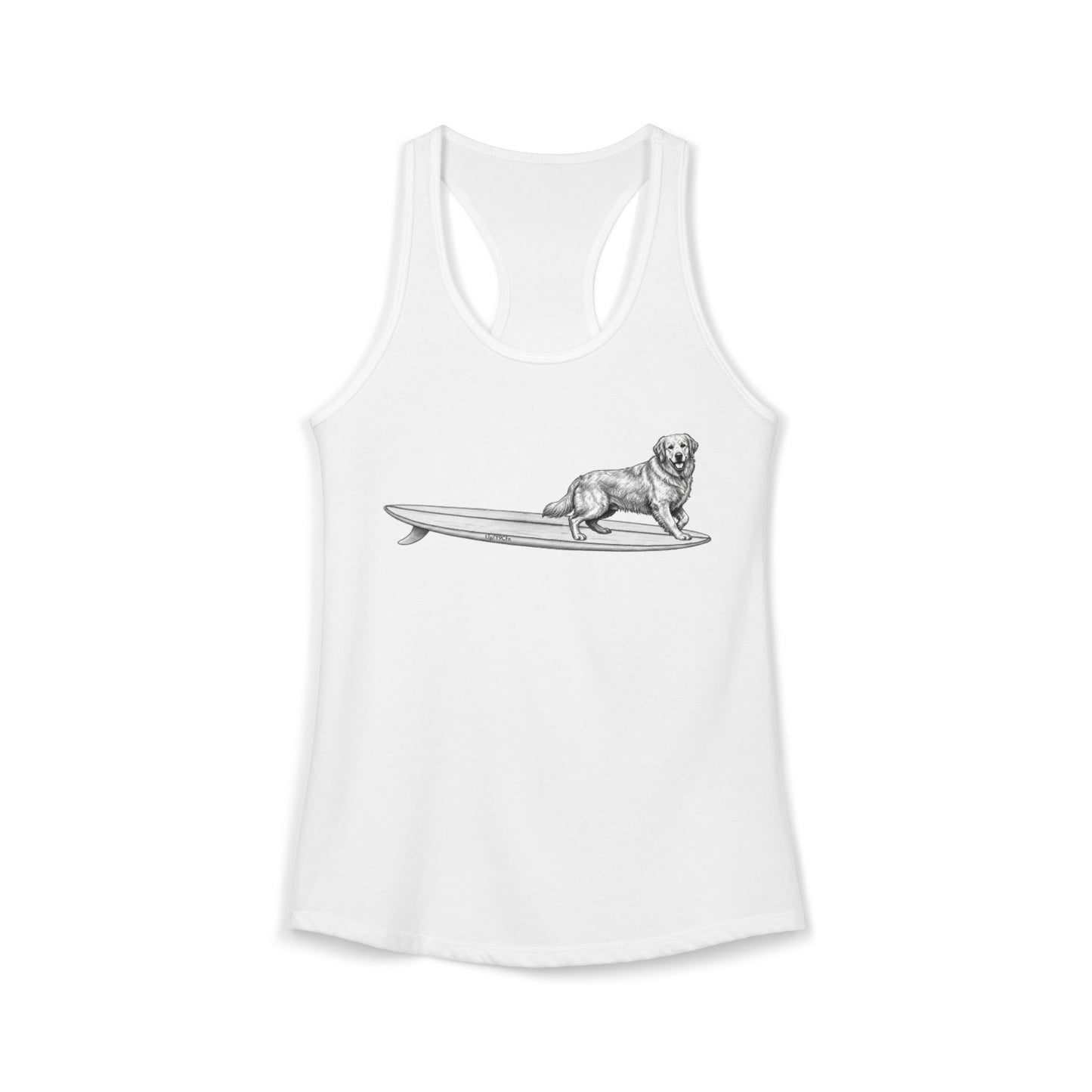 Golden Retriever - Enzo | Hang Twenty Surf Dog Racerback Tank